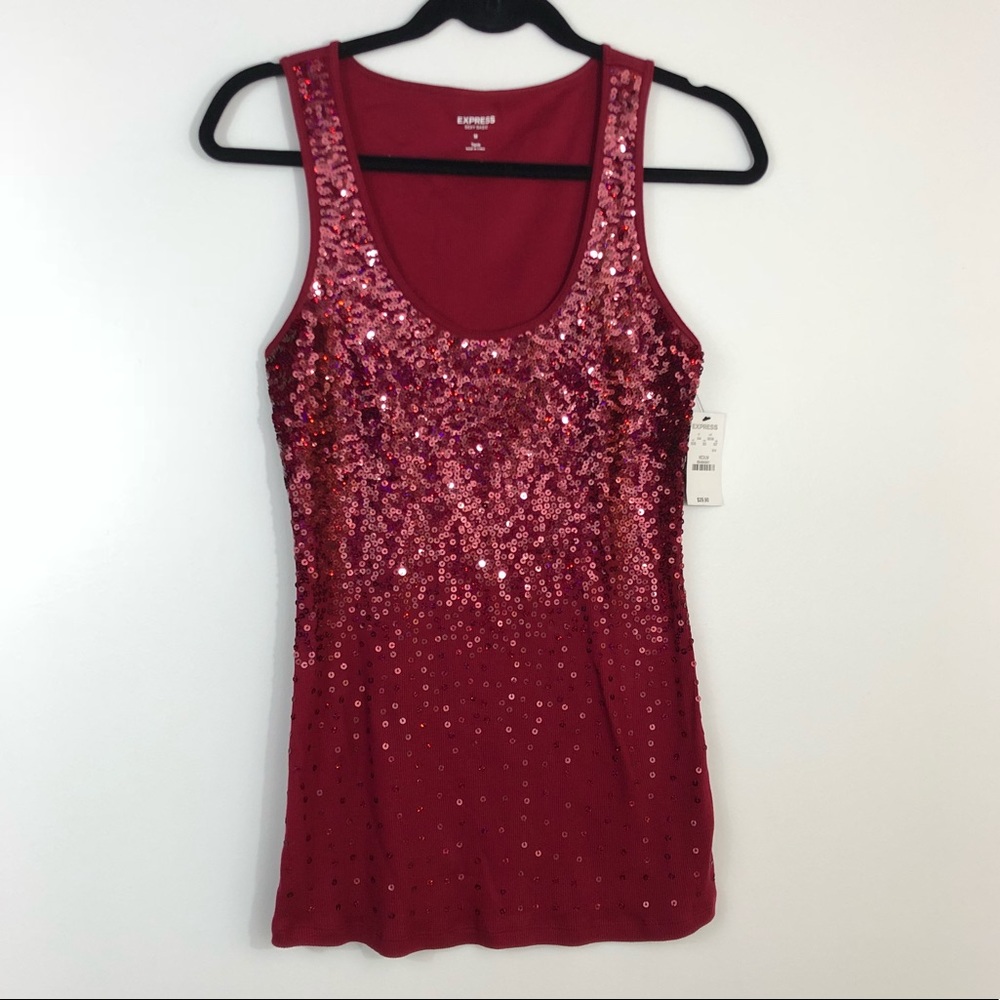 🖤 NWT Express Glitter Tank